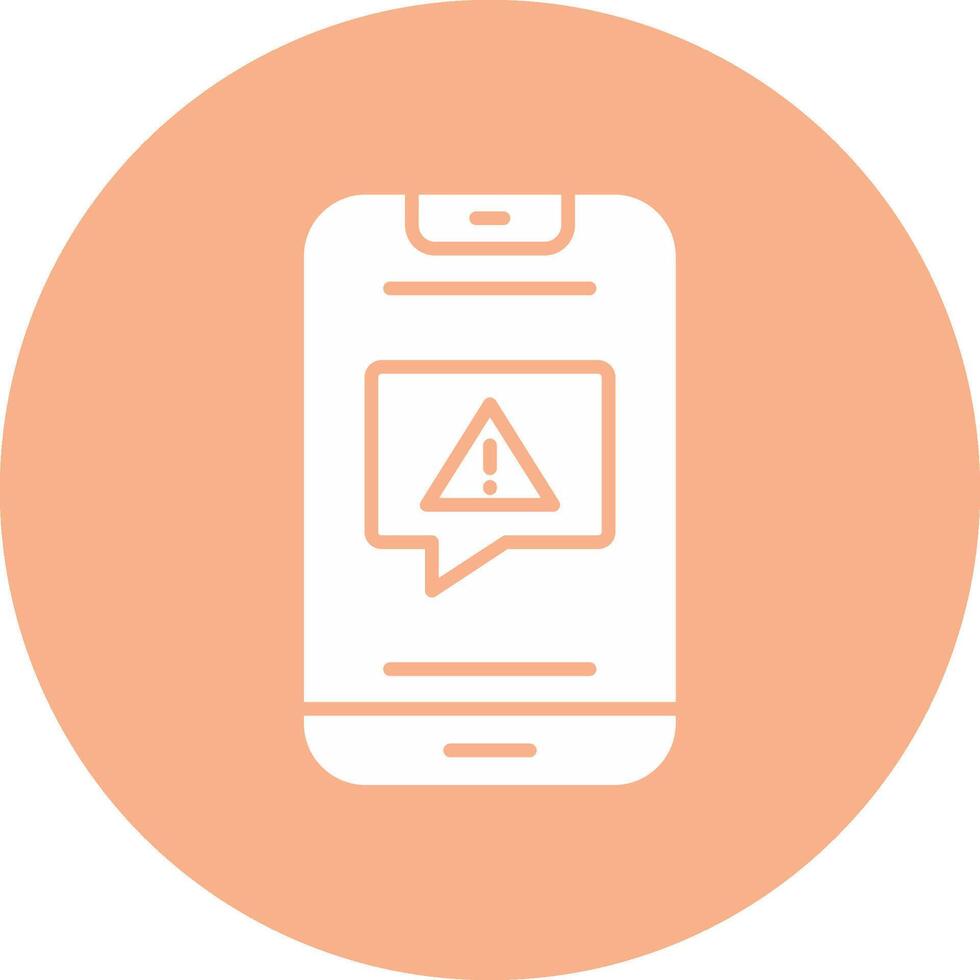 Alert Glyph Multi Circle Icon vector