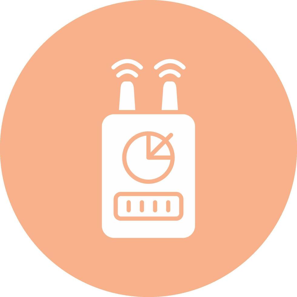 Device Glyph Multi Circle Icon vector