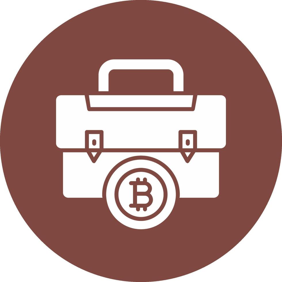 Portfolio Portfolio Glyph Multi Circle Icon vector