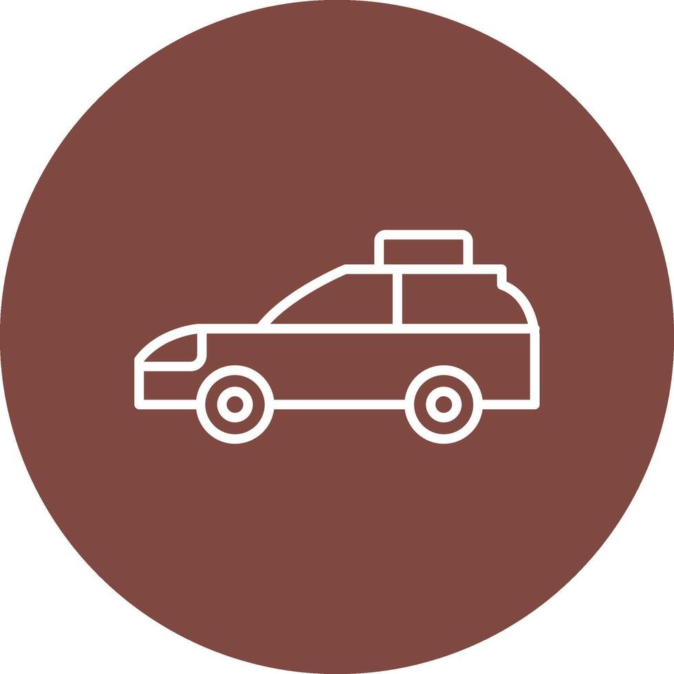 Car Line Multi Circle Icon vector