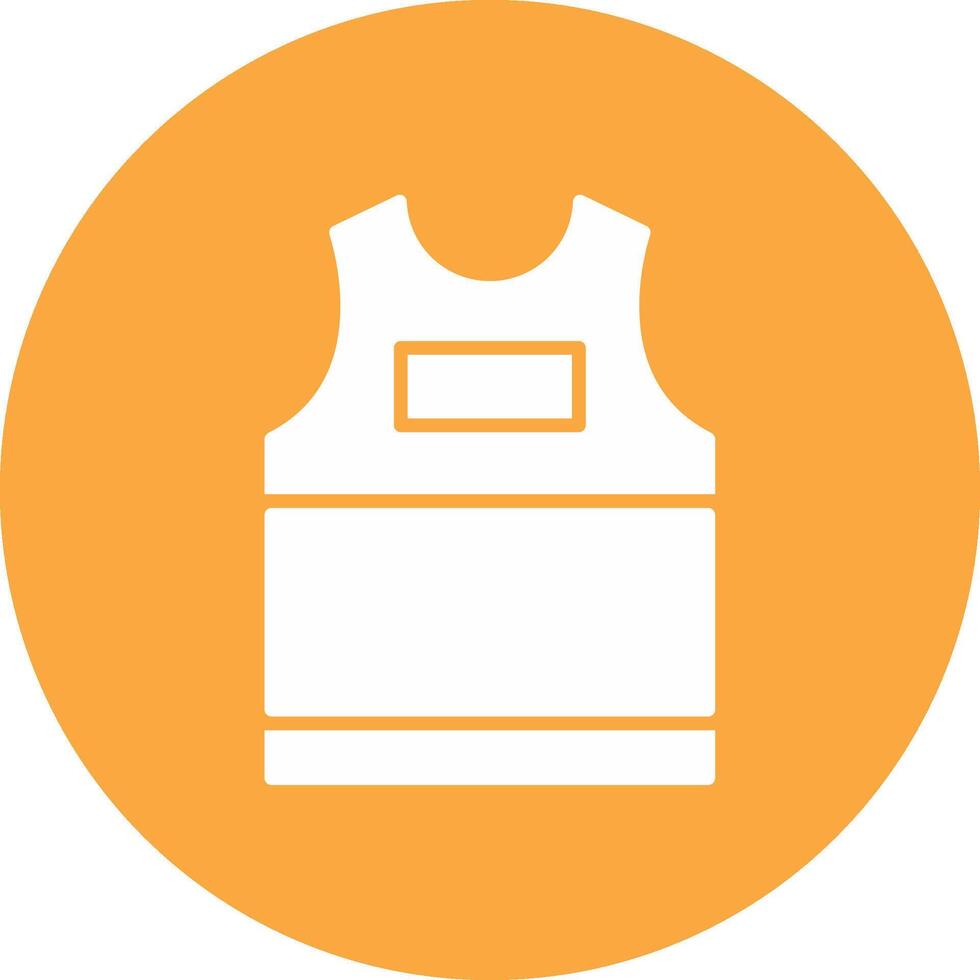 Tank Top Glyph Multi Circle Icon vector