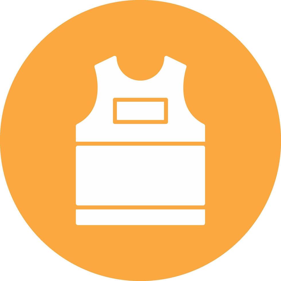 Tank Top Glyph Multi Circle Icon vector