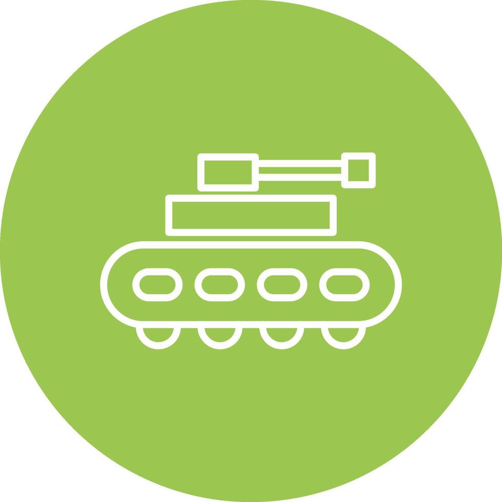 Tank Line Multi Circle Icon vector