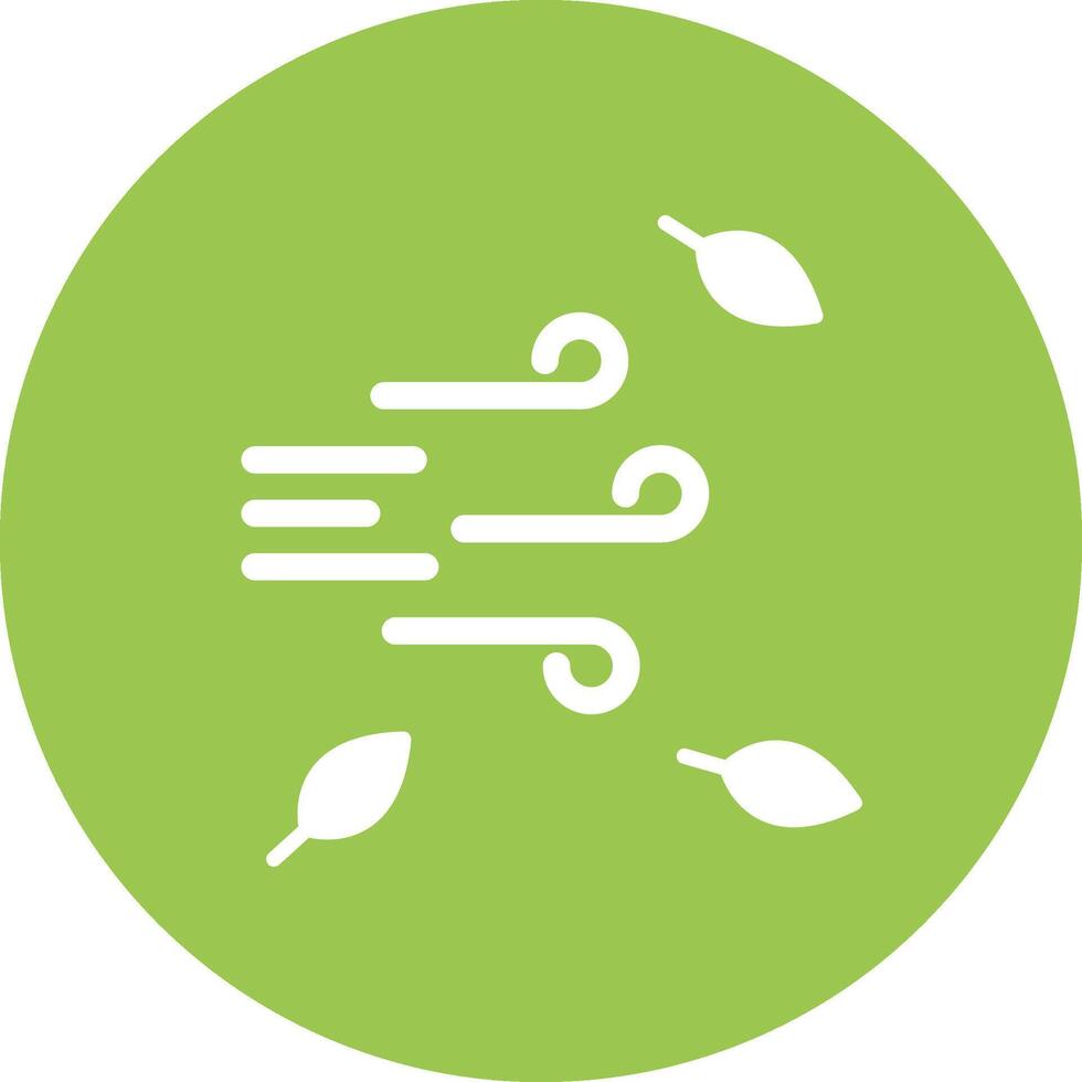 Wind Glyph Multi Circle Icon vector