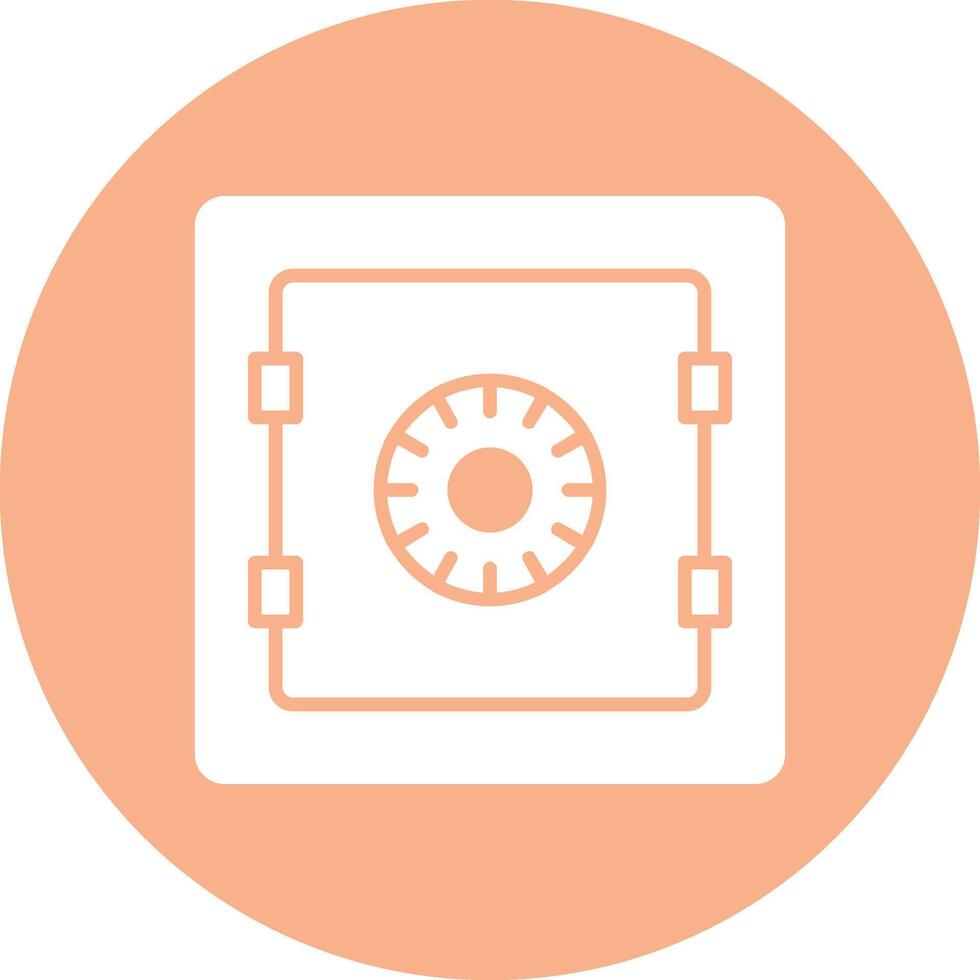 Safe Glyph Multi Circle Icon vector