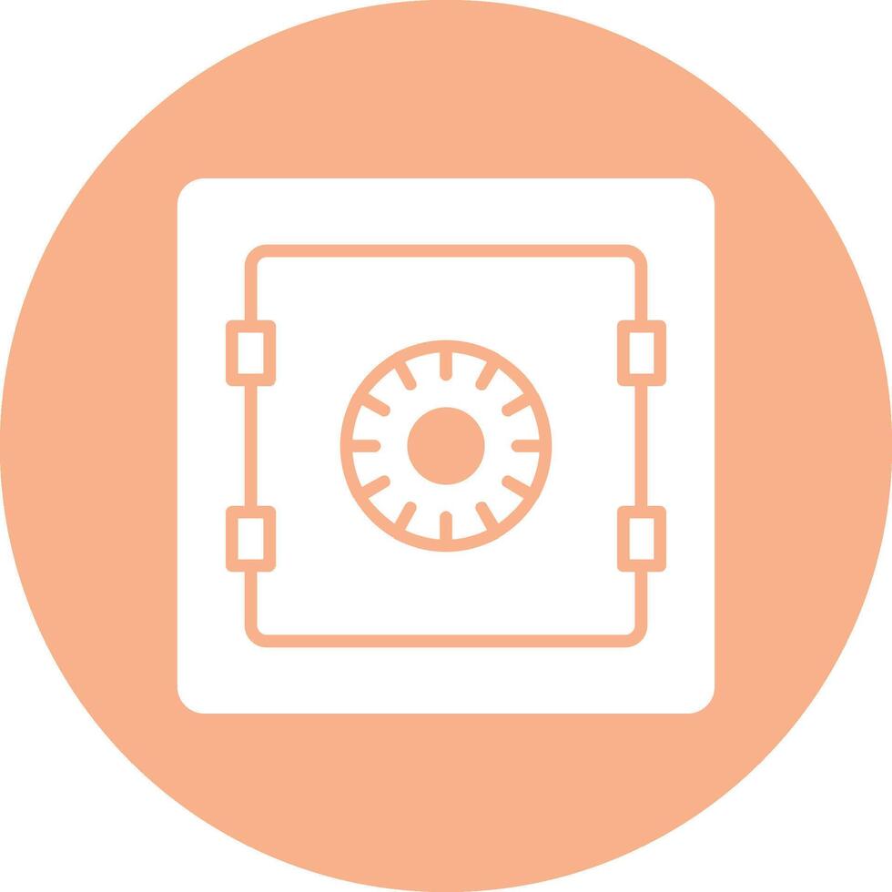 Safe Glyph Multi Circle Icon vector