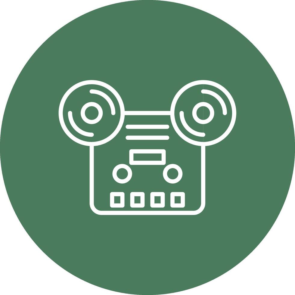 Tape Line Multi Circle Icon vector