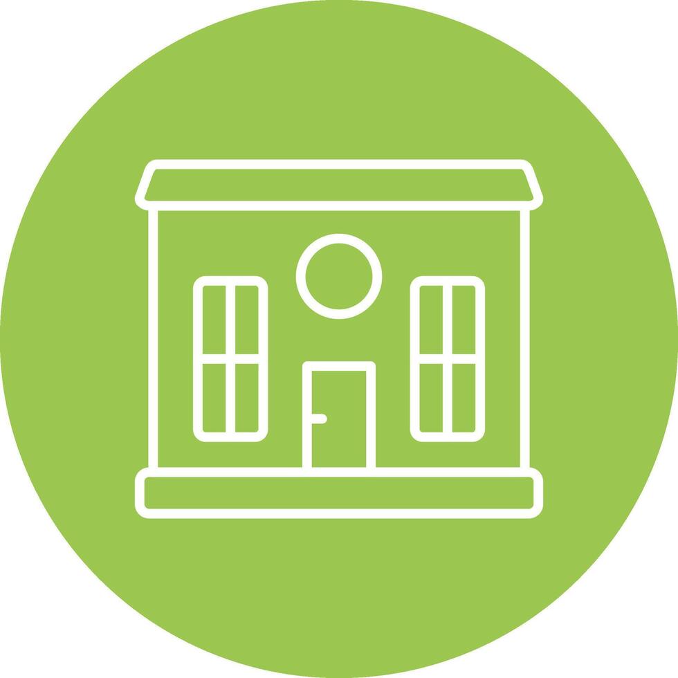 House Line Multi Circle Icon vector
