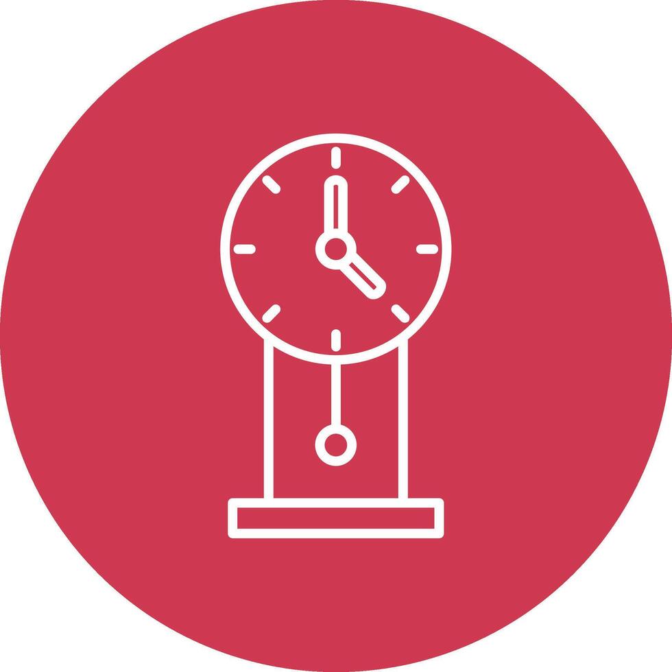 Clock Line Multi Circle Icon vector