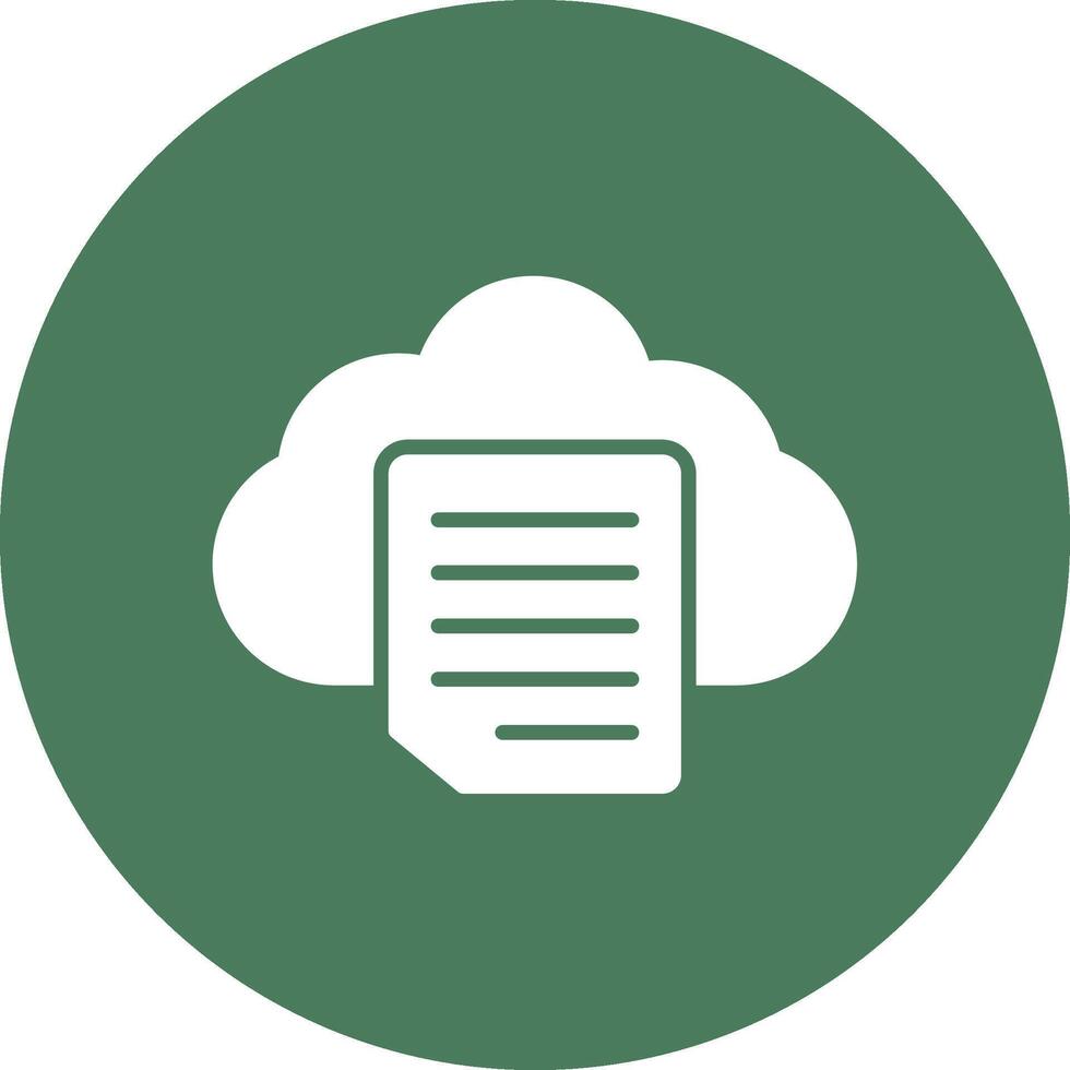 Cloud Glyph Multi Circle Icon vector