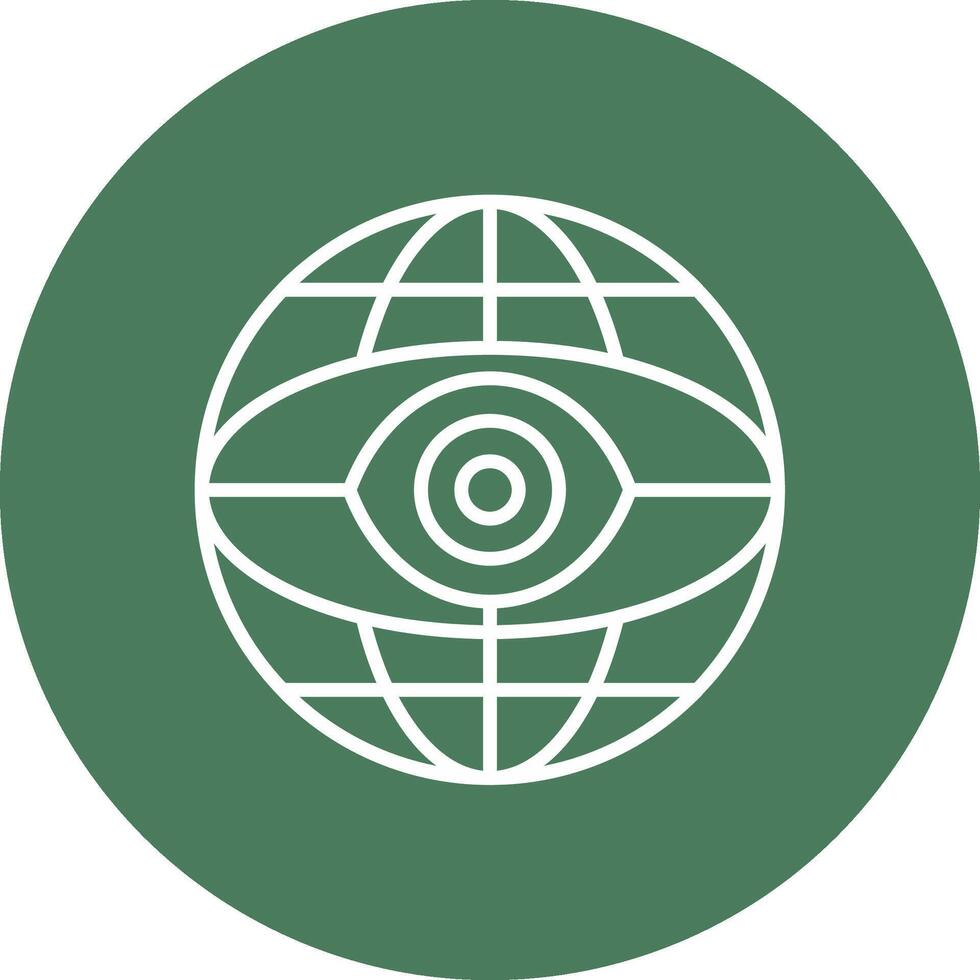 Internet Line Multi Circle Icon vector