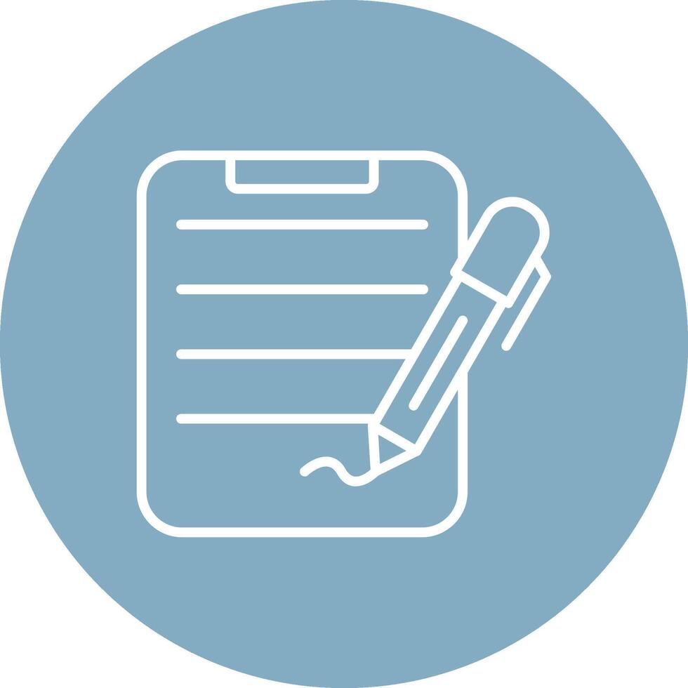 Notepad Line Multi Circle Icon vector