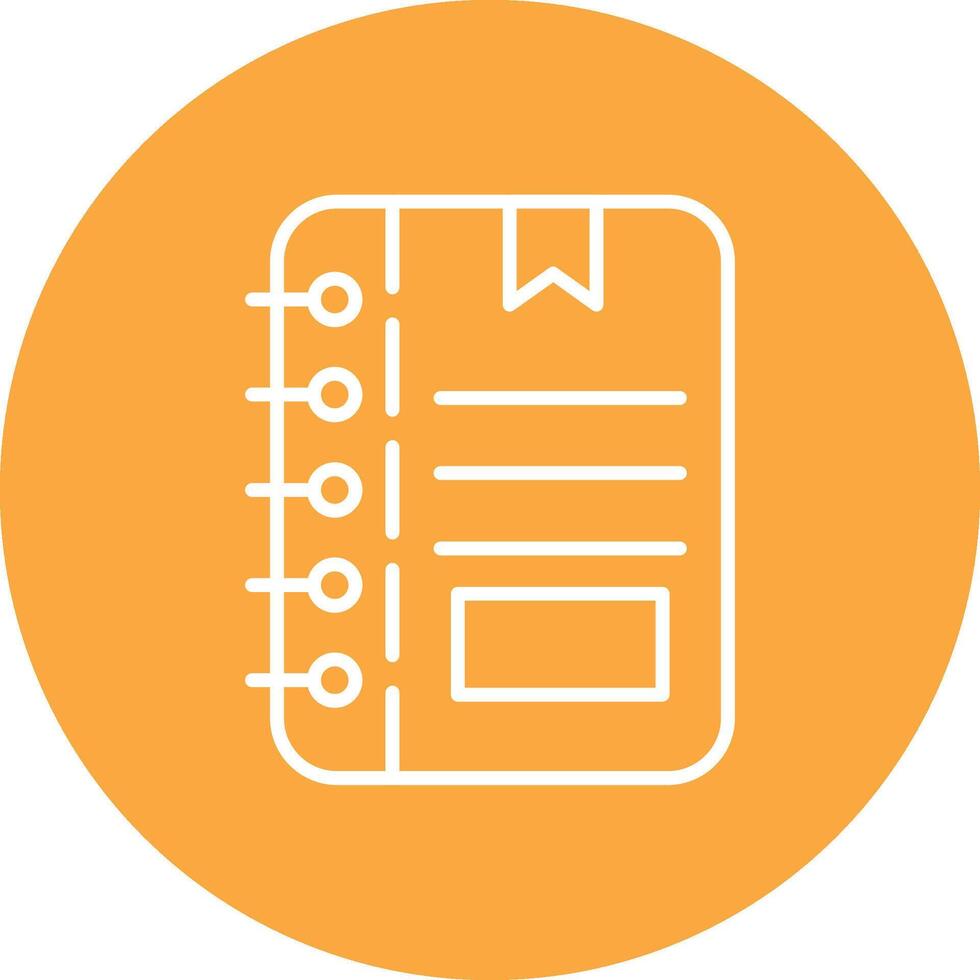 Note Line Multi Circle Icon vector