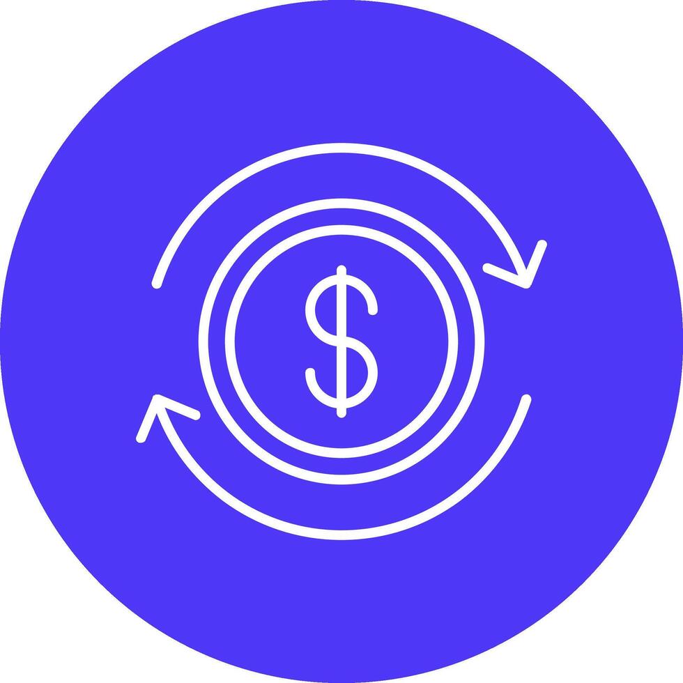 Business Continuity Line Multi Circle Icon vector