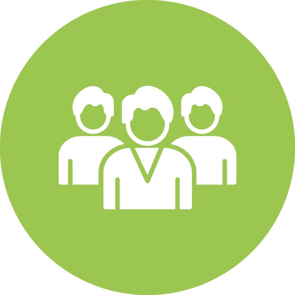 Company Meeting Glyph Multi Circle Icon vector
