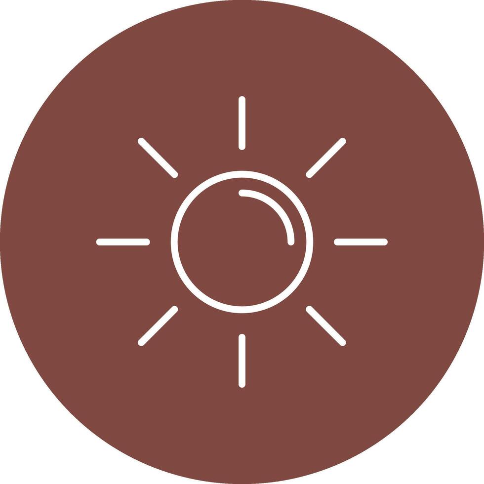 Sun Line Multi Circle Icon vector