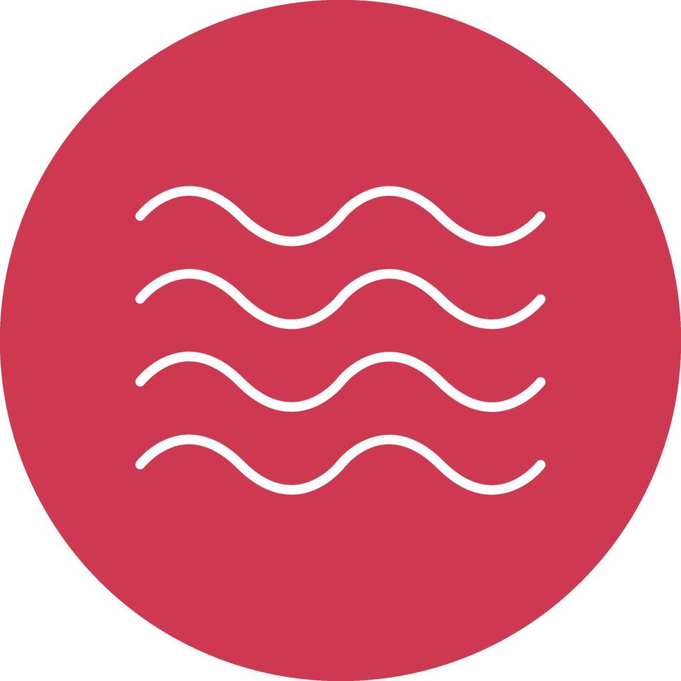 Waves Line Multi Circle Icon vector