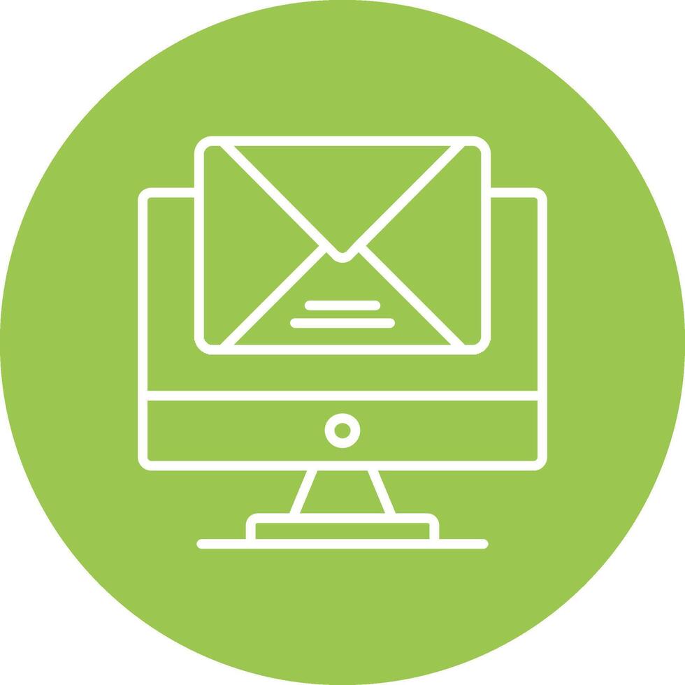 Mail Line Multi Circle Icon vector