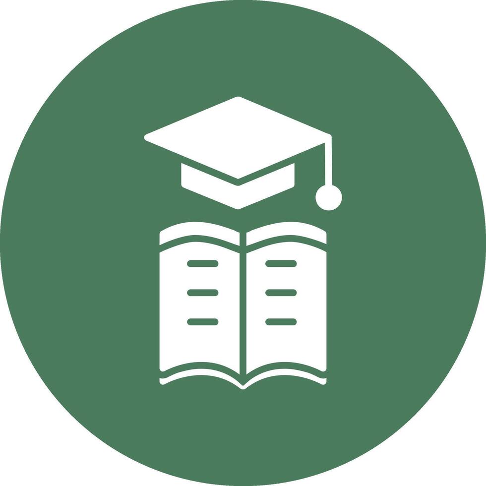 Learning Management Glyph Multi Circle Icon vector