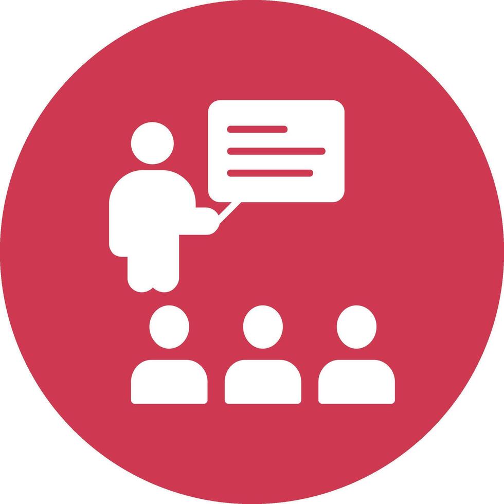 lecture Glyph Multi Circle Icon vector