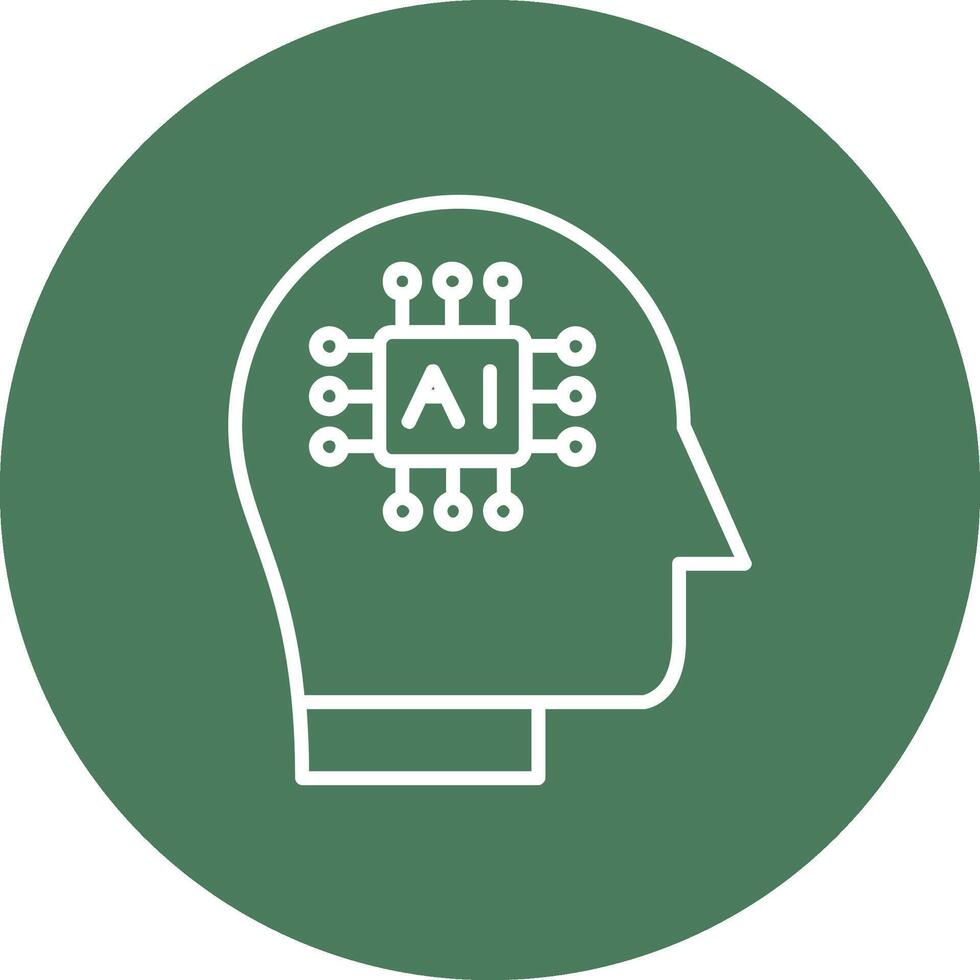 Cybernetics Line Multi Circle Icon vector