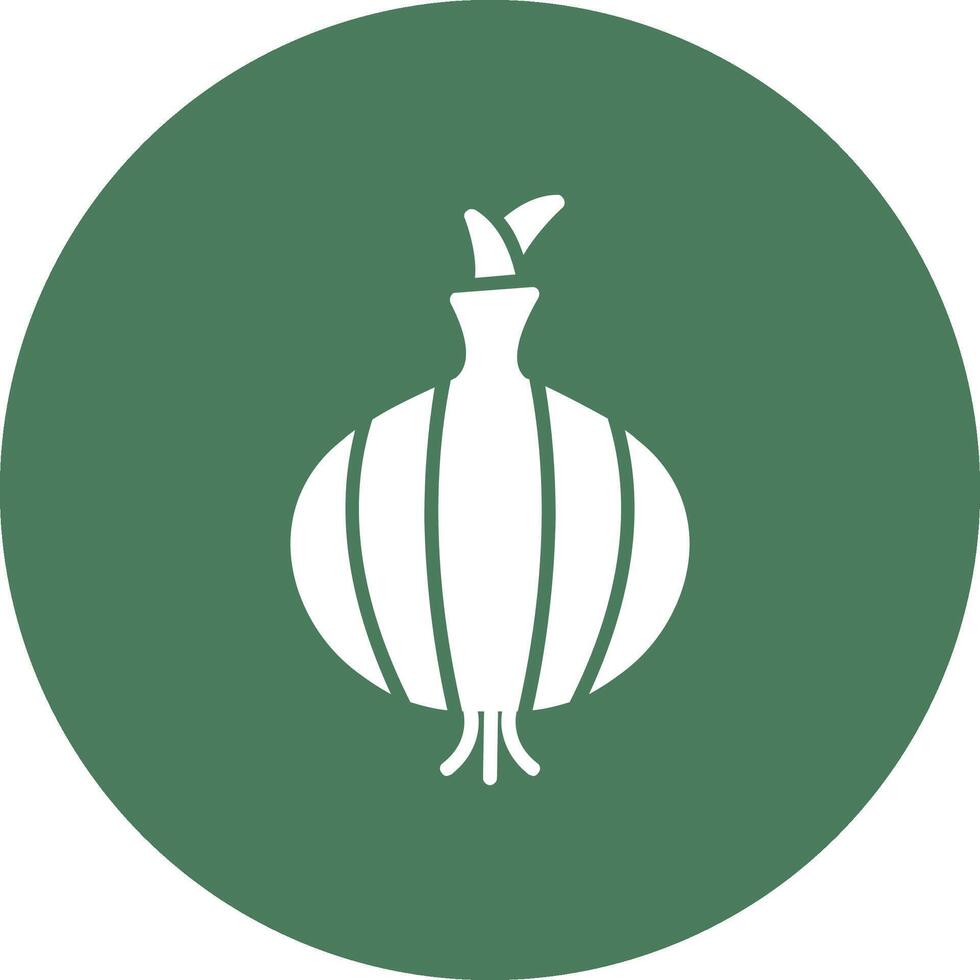 Onion Glyph Multi Circle Icon vector