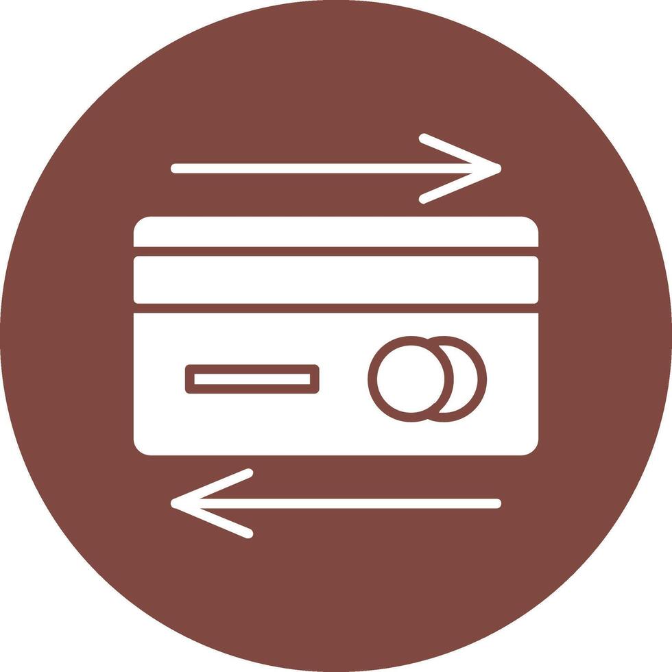 Payment Method Glyph Multi Circle Icon vector