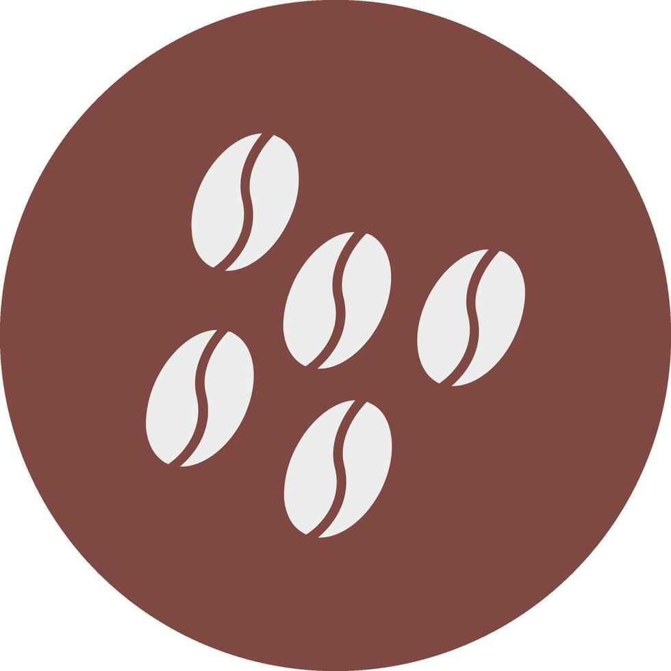 Coffee Glyph Multi Circle Icon vector