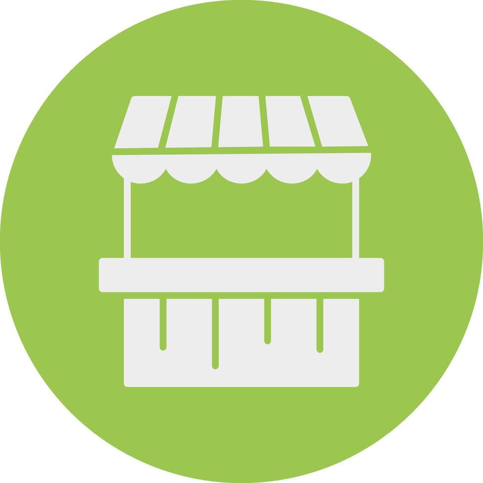 Farmer's Market Glyph Multi Circle Icon vector