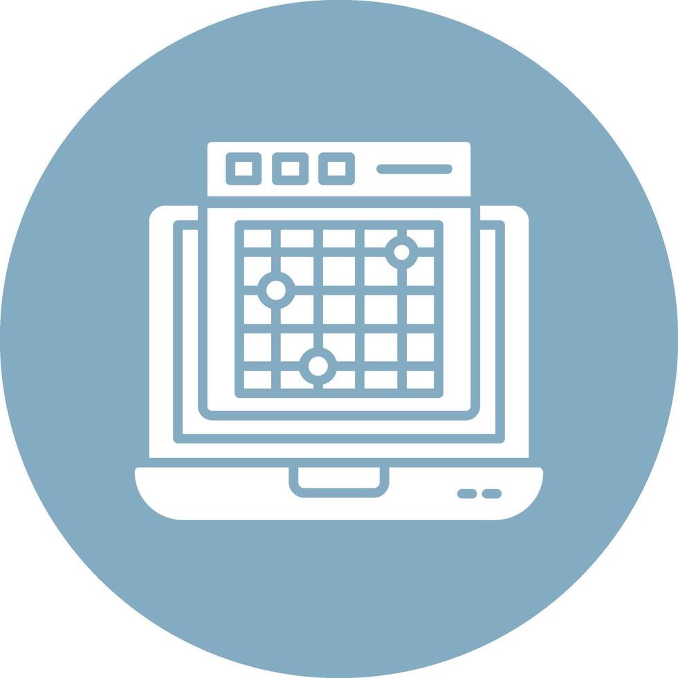 Heatmap Glyph Multi Circle Icon vector