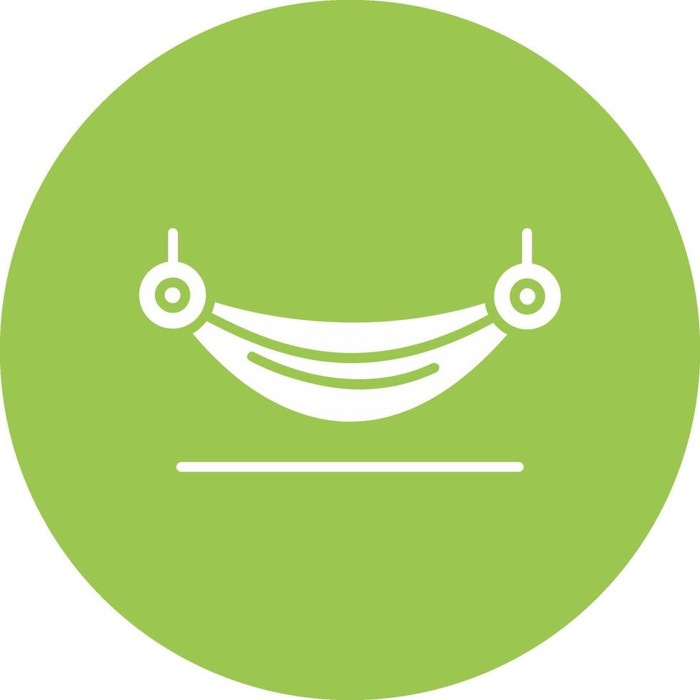 Hammock Glyph Multi Circle Icon vector