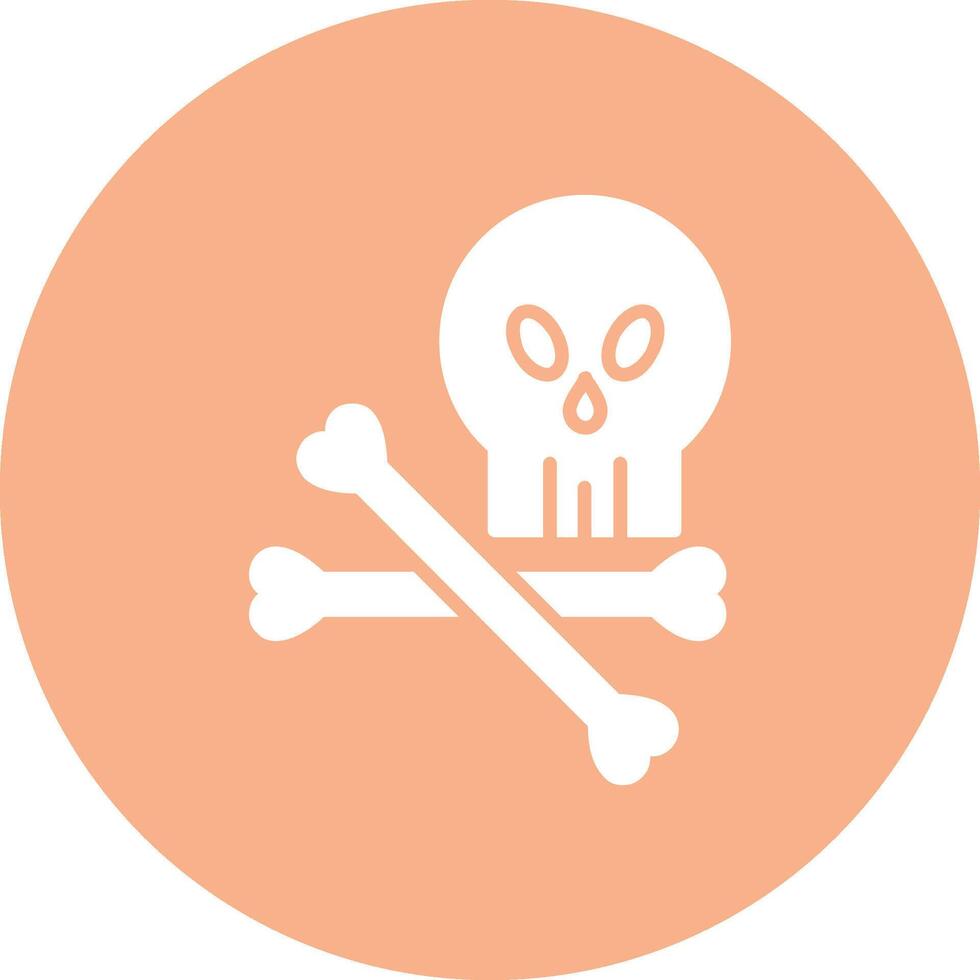 Danger Glyph Multi Circle Icon vector