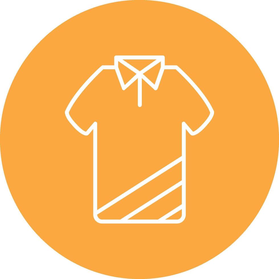 T Shirt Line Multi Circle Icon vector