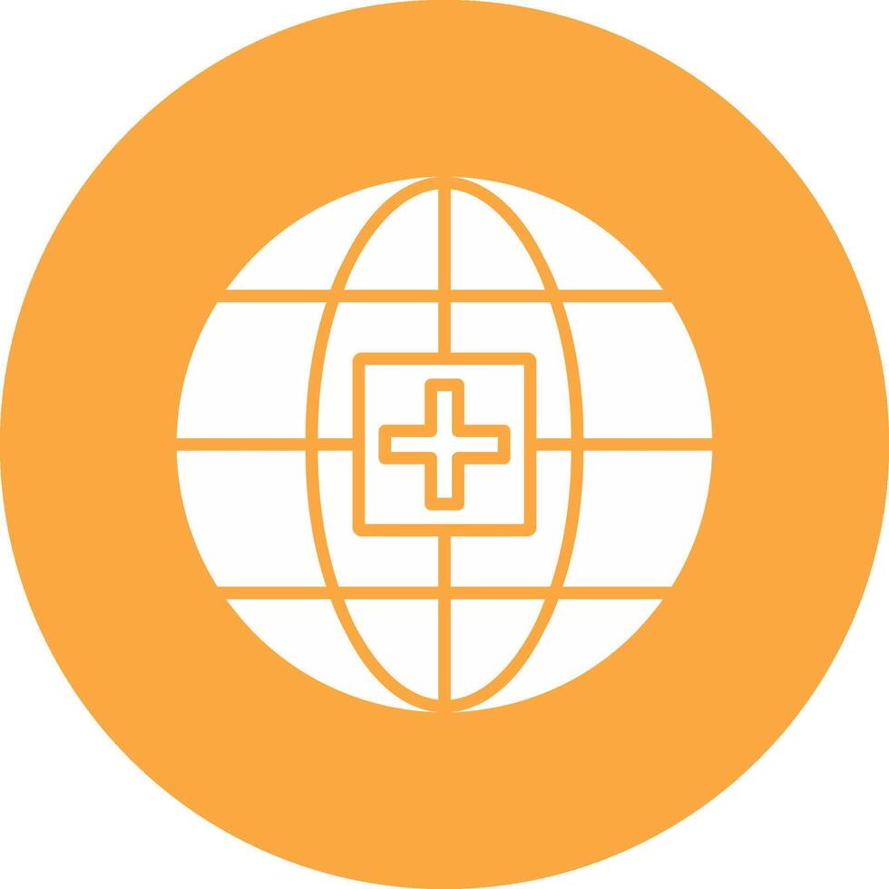 global médico Servicio glifo multi circulo icono vector