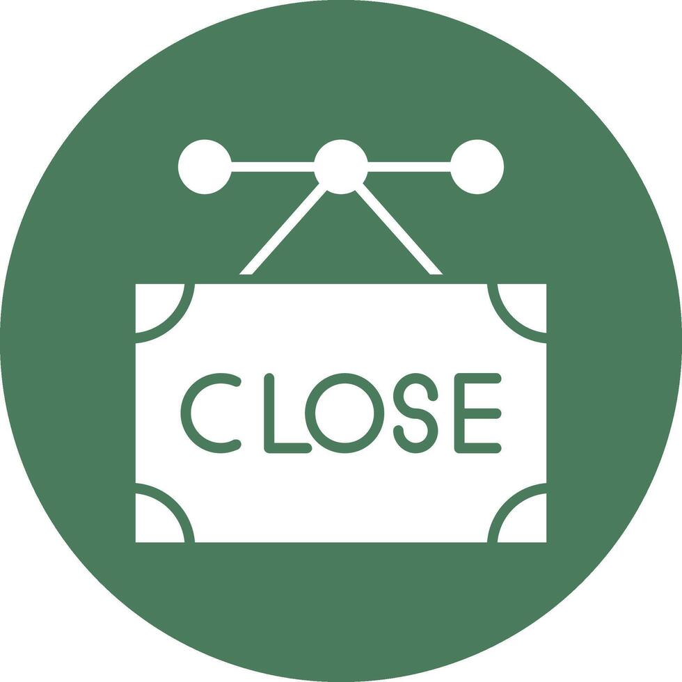 Close Glyph Multi Circle Icon vector