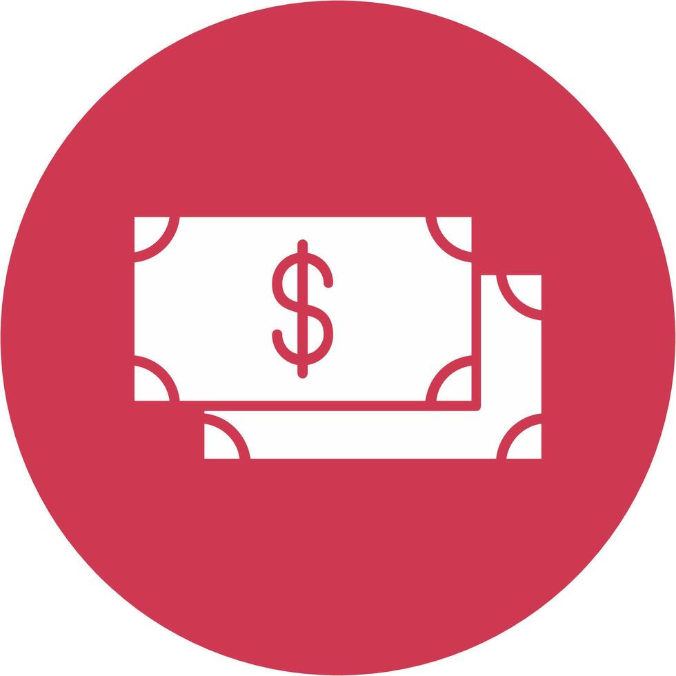 Payment Glyph Multi Circle Icon vector