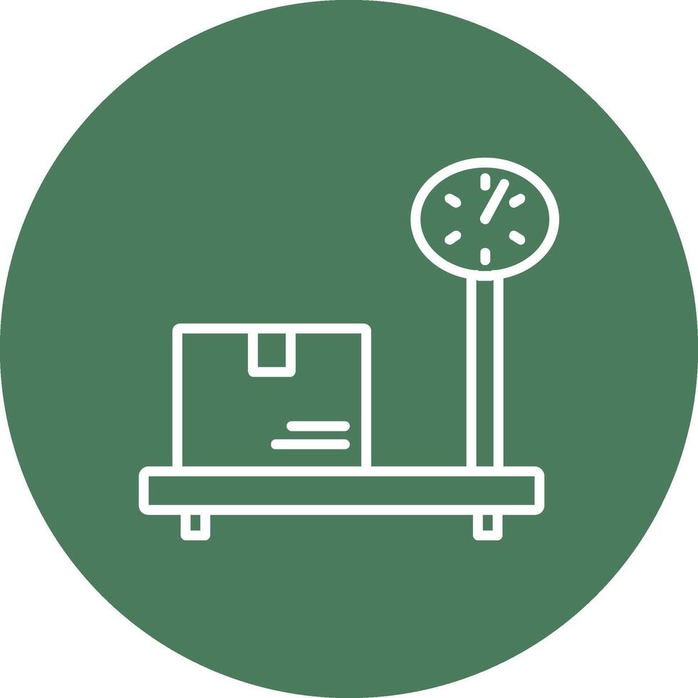 Weighting Line Multi Circle Icon vector