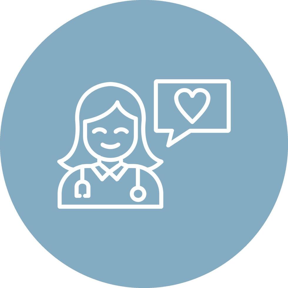 Medical Help Line Multi Circle Icon vector