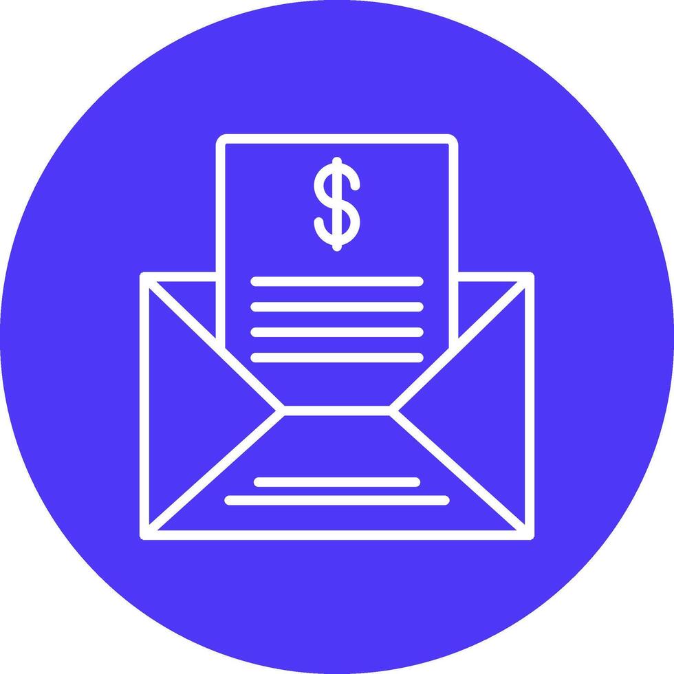 Mailing Lists Line Multi Circle Icon vector