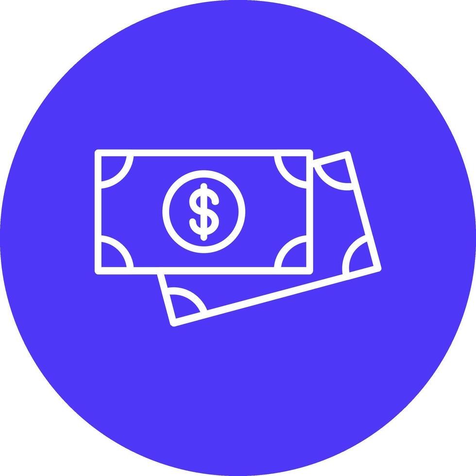 Payment Line Multi Circle Icon vector