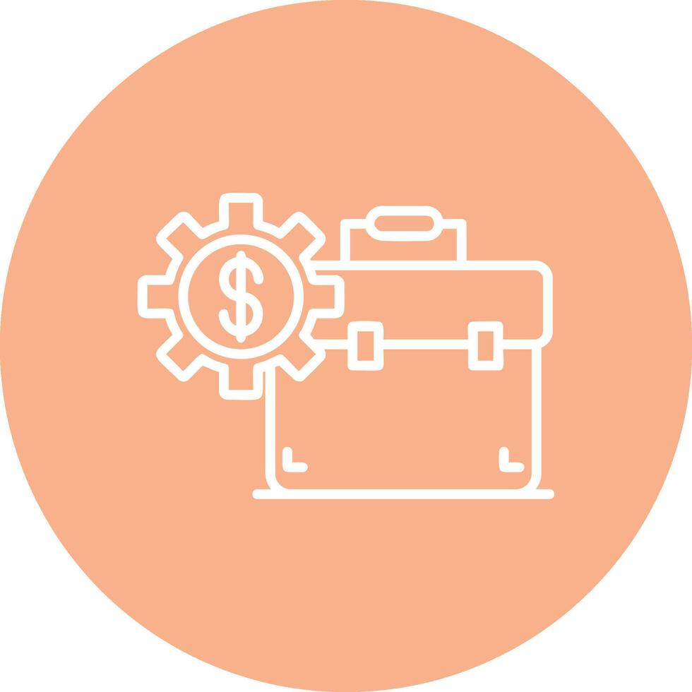 Investment Portfolio Line Multi Circle Icon vector