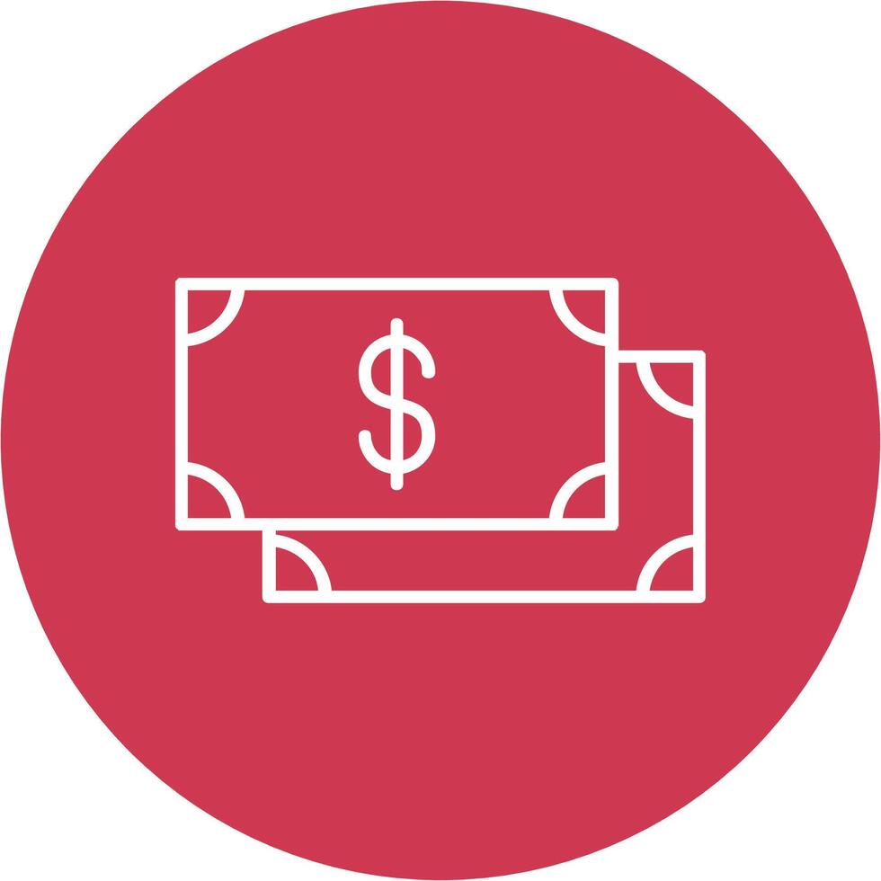 Payment Line Multi Circle Icon vector