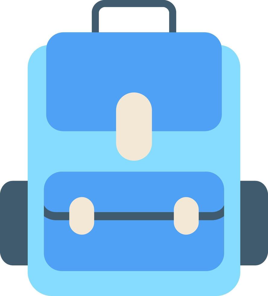 Backpack Flat Icon vector