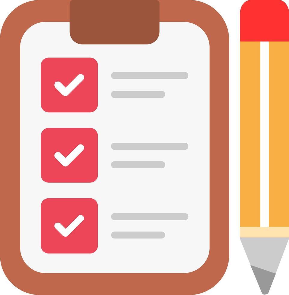 Checklist Flat Icon vector