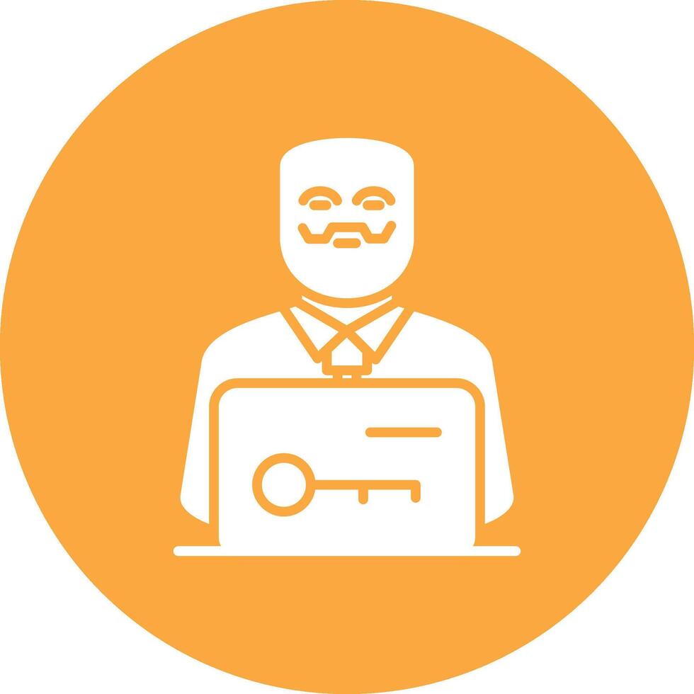 Anonymous Glyph Multi Circle Icon vector