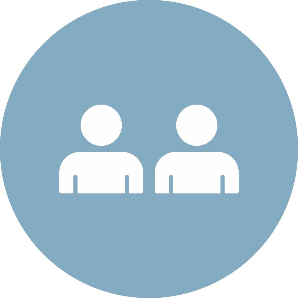 Person Glyph Multi Circle Icon vector
