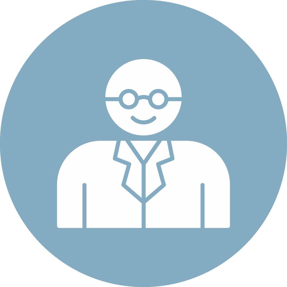Professor Glyph Multi Circle Icon vector