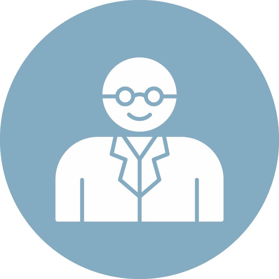 Professor Glyph Multi Circle Icon vector