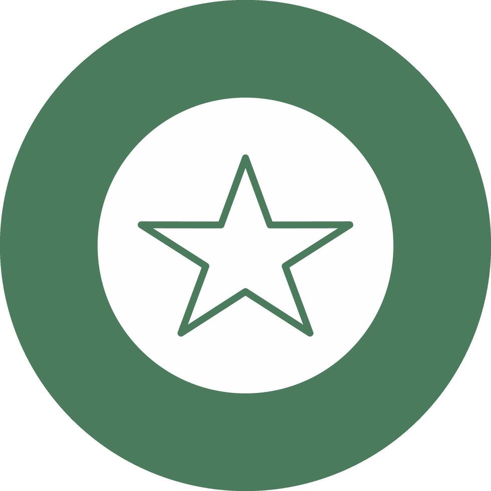 Star Glyph Multi Circle Icon vector