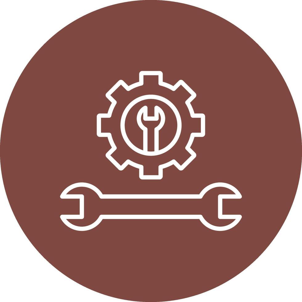 Tools Line Multi Circle Icon vector